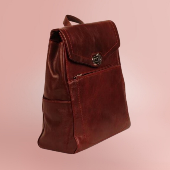 Wilsons Leather | Roma Genuine Leather Backpack - Picture 14 of 15